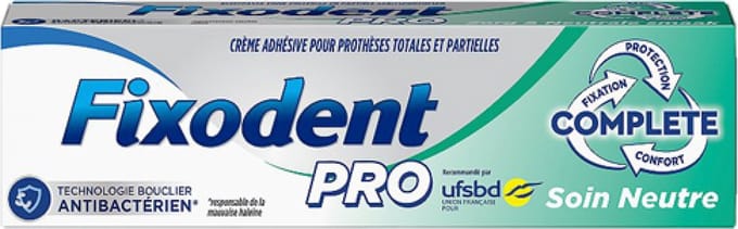 Fixodent Kleefpasta Pro Complete Zorg & Neutraal - 47 gram