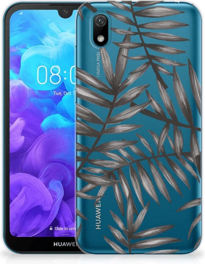 Huawei Y5 (2019) TPU Case Leaves Grey