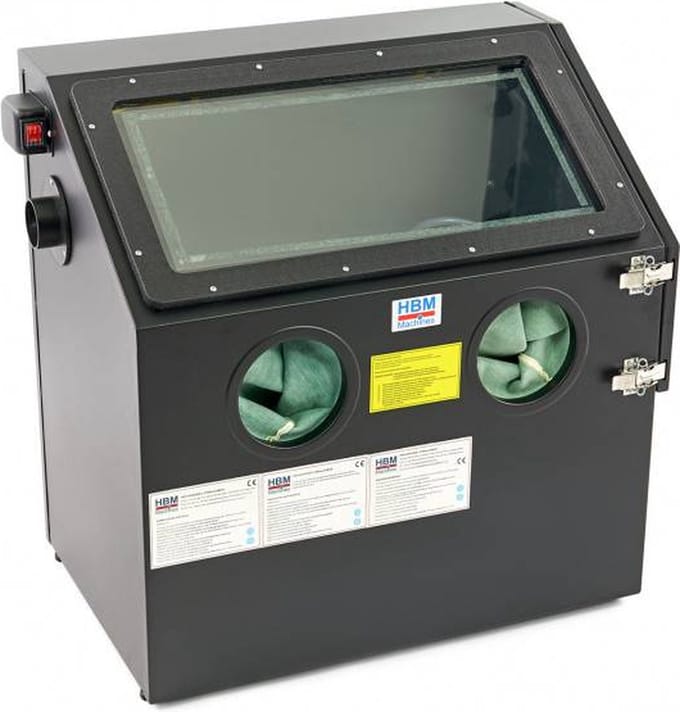 HBM SBC 110 Straalcabine - ZWART