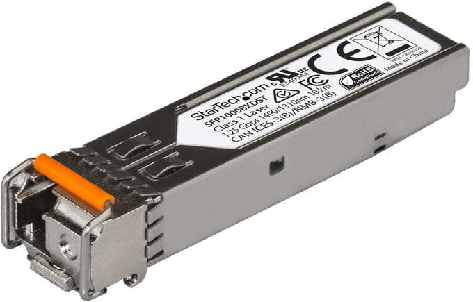 StarTech.com MSA Compliant Gigabit Fiber SFP Transceiver - 1000Base-BX (Downstream) - SM LC - 10 km - SFP (mini-GBIC) transceiver modul - Gigabit Ethernet