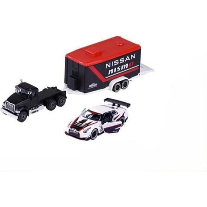 Majorette Race Trailer 19cm - NISSAN Voertuigen