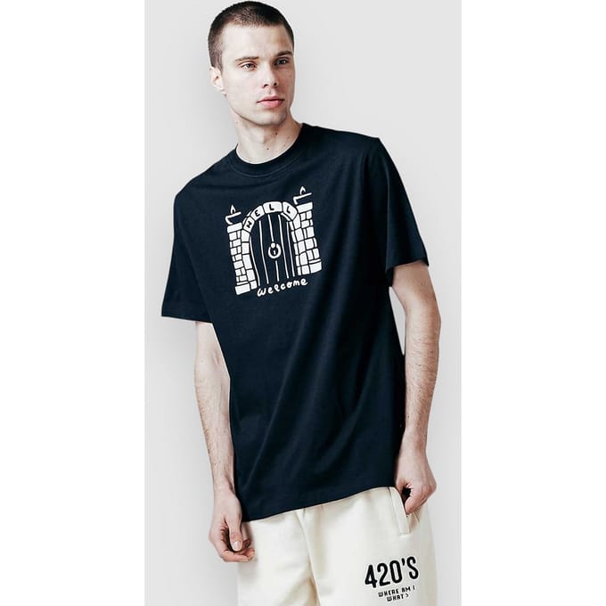 The Dudes Hellcome Classic T-Shirt zwart