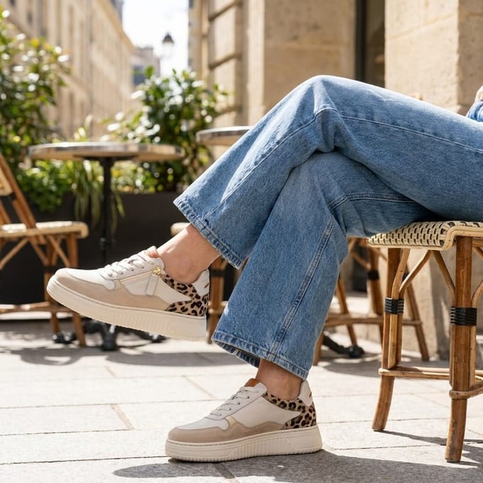 Gabor Gabor Sneakers wit Leer