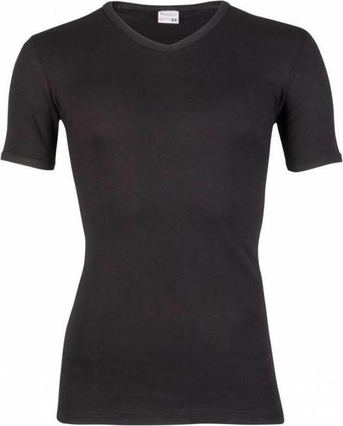 Beeren T-shirt V-hals M3000, Extra Lang  - M  - Zwart