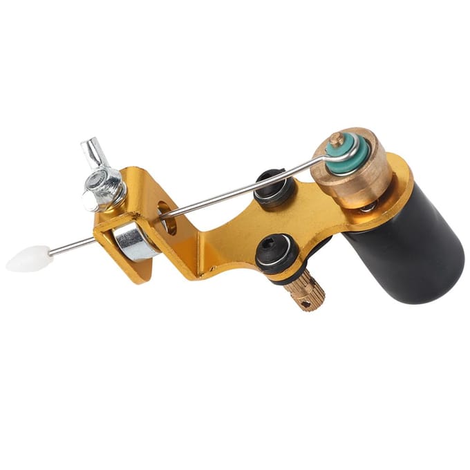 Professionele tattoo motor filmspoelen frame voor shader benodigdheden goud brown