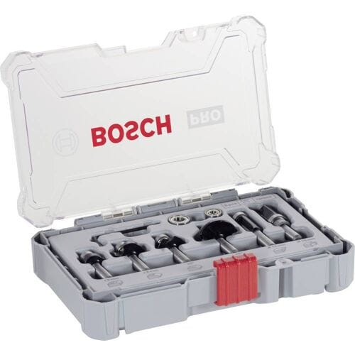 Rand- en kantfreesset, 8 mm schacht, 6-delig Bosch Accessories 2607017469