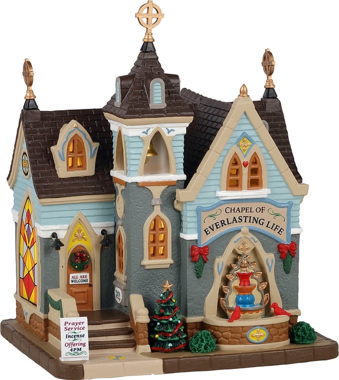 Lemax - Chapel Of Everlasting Life, B/o Led - Kersthuisjes & Kerstdorpen