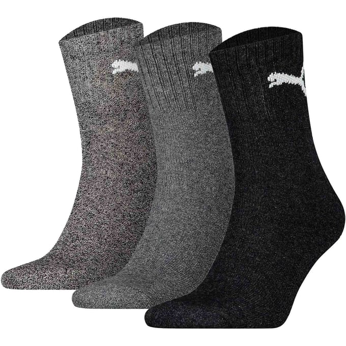 Puma - 3-pack Korte Sport Sokken Grijs - Unisex - 43-46