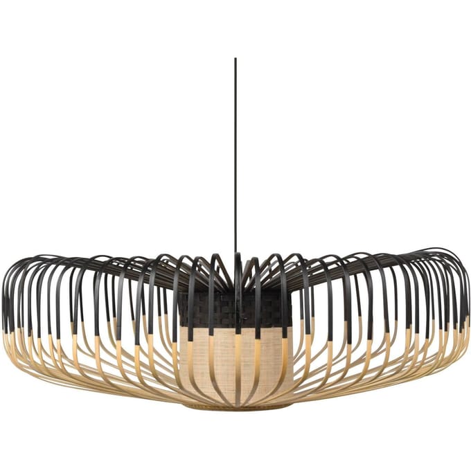 Forestier Bamboo up XXL hanglamp natuur/zwart