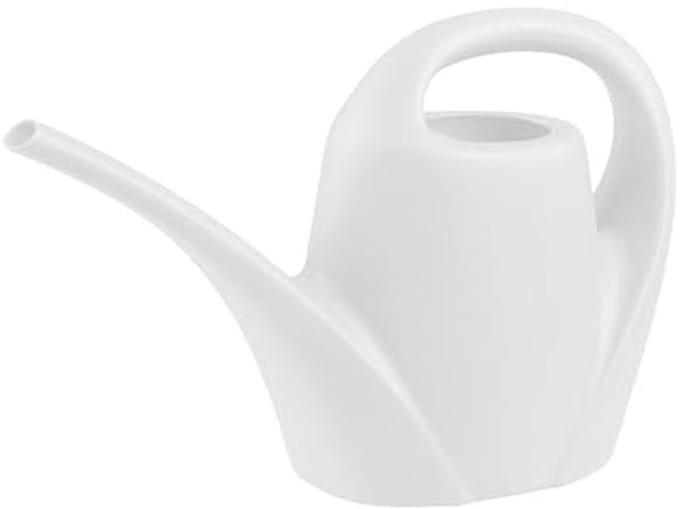 Bloemengieter met lange schenktuit - kunststof, 1,5l, wit