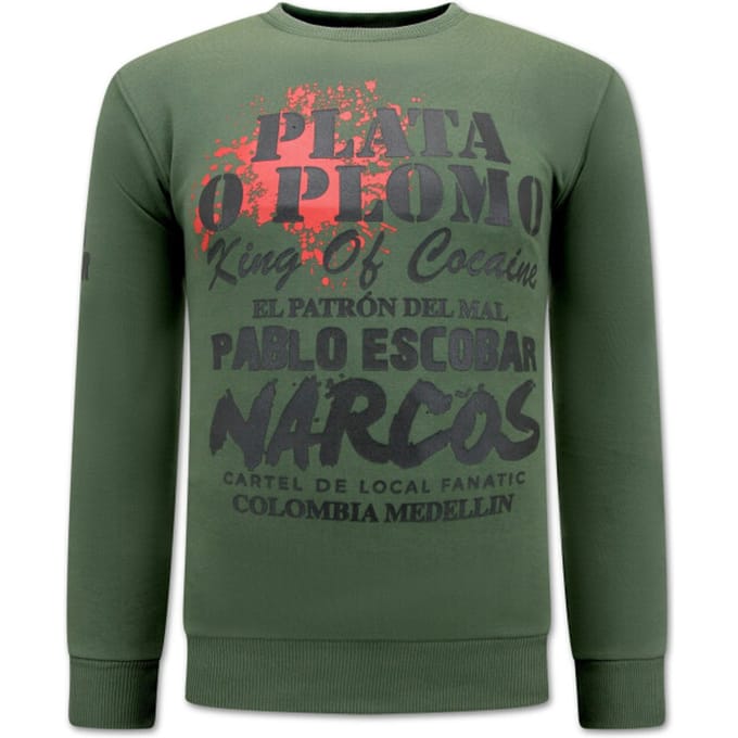 Pablo Escobar - El Patron Heren Sweater - Groen