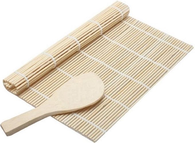 *** Sushi maker - Sushi set - Bamboe - Inclusief rijstlepel - Bamboe Sushi Rolmat van Heble® ***