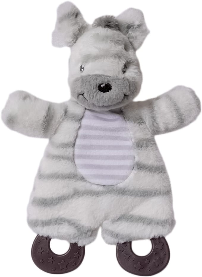 Speelgoedtopdeals - Charlie Zebra Knisperdoek met Bijtring - 25 cm