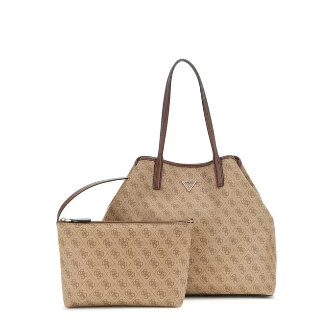 Guess Eco Victtoria - Shopper 2in1 L 40 cm (latte logo/brown)