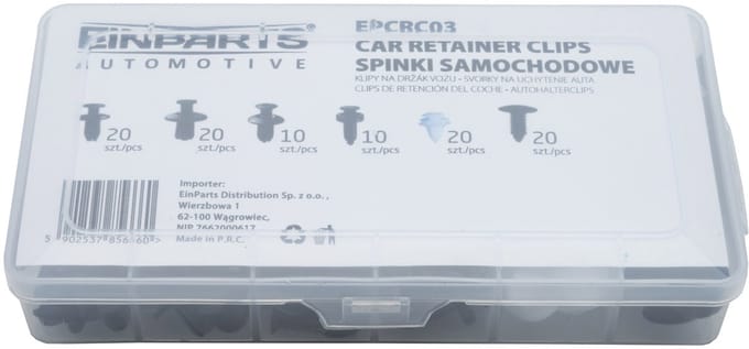 Einparts Set Van 100 Autoclips Voor Spatbordspinnen