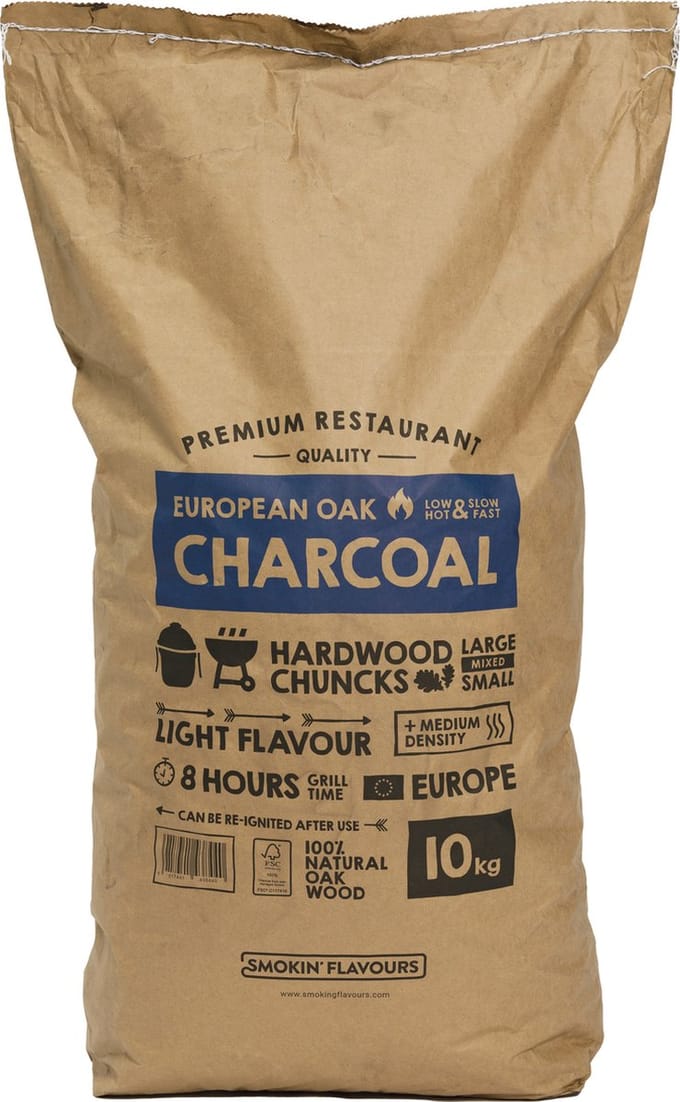 Houtskool European Oak 10KG Smokin' Flavours
