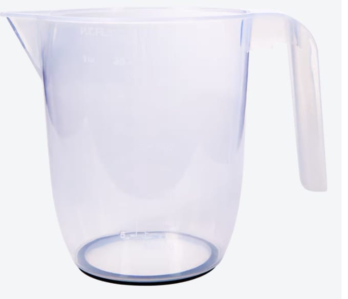 Maatbeker - 1 Liter / Anti- Slip - Transparant