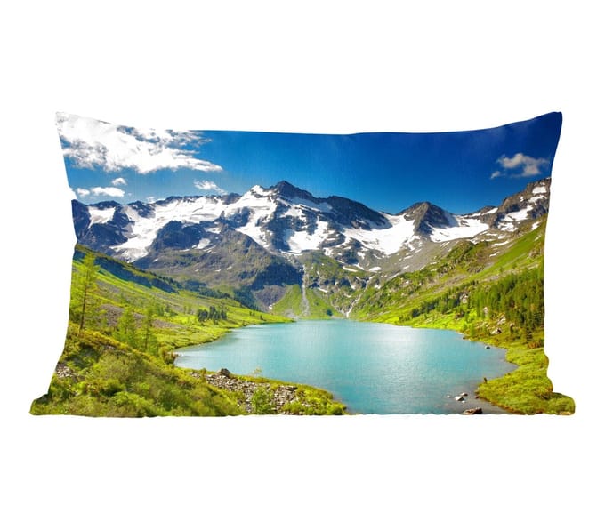 Sierkussens - Kussentjes Woonkamer - 50x30 cm - Sneeuw - Berg - Water
