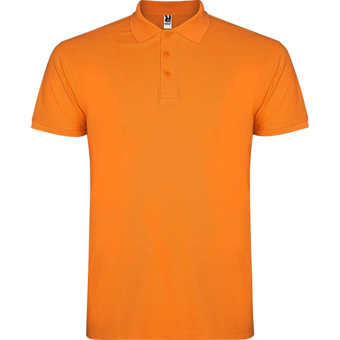 Roly Heren Ster Poloshirt (Oranje)