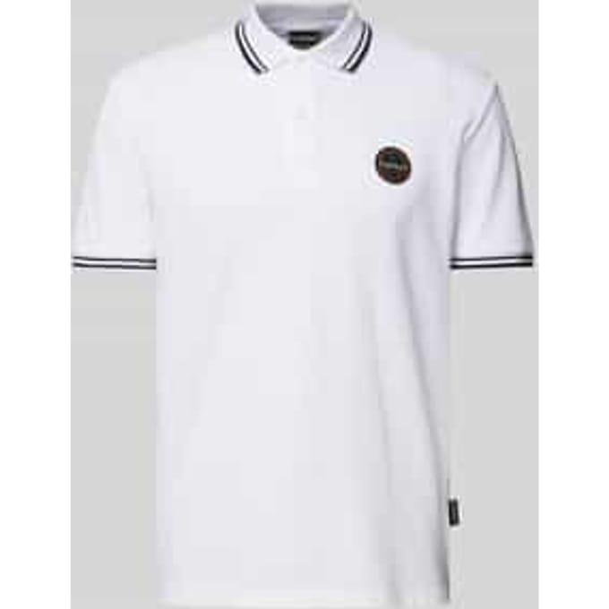 Regular fit poloshirt met labelbadge, model 'MACAS'