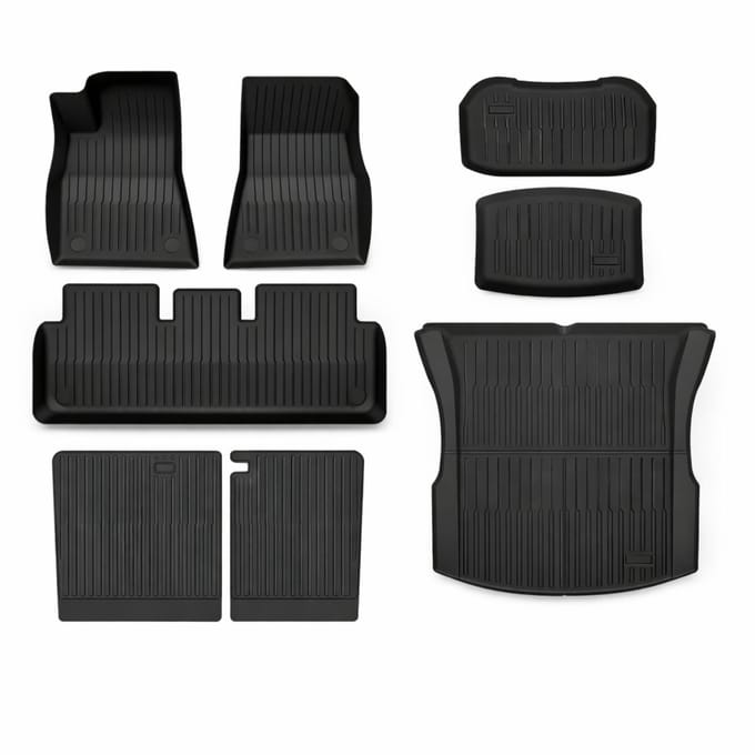 Automatten Tesla Model 3 Highland Rubber Ecoline – Mattenset Compleet - Interieur Accessoires