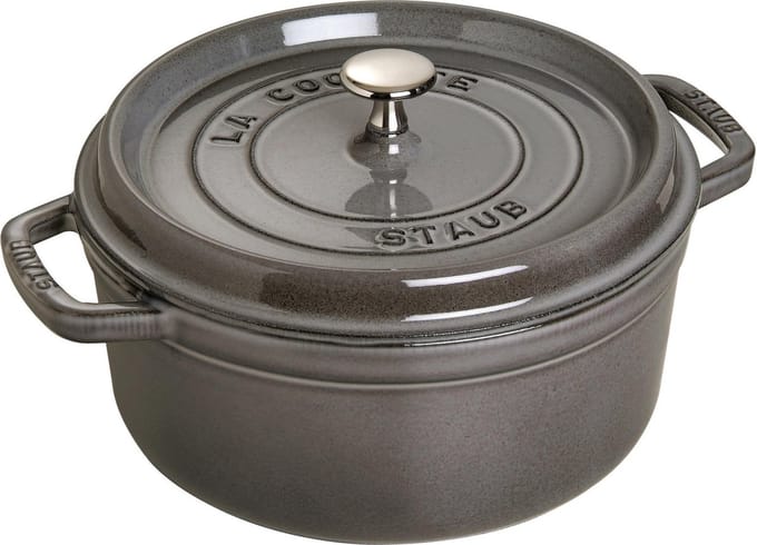 Staub Braadpan Cocotte Grafietgrijs - ø 24 cm / 3.8 liter
