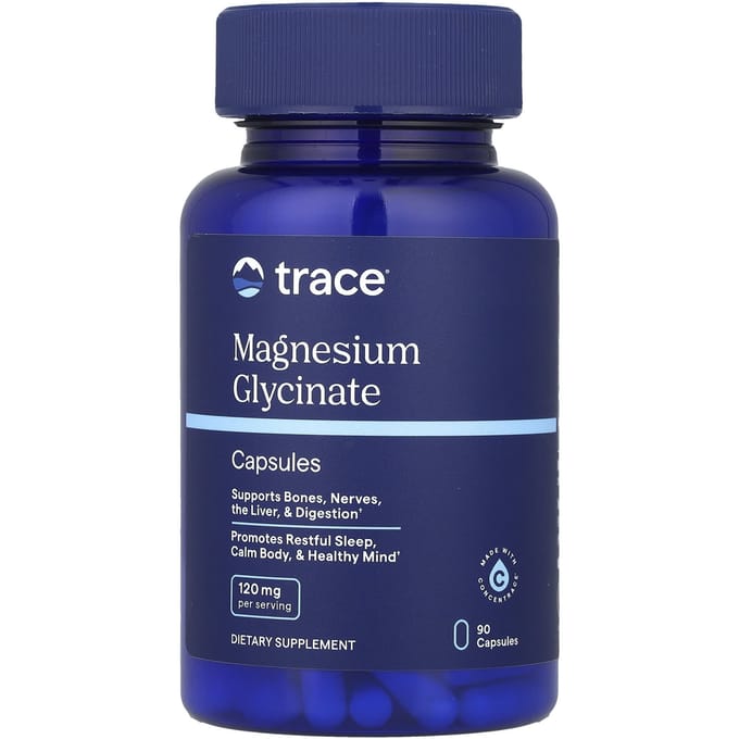 Traces de glycinate de magnésium, 90 gélules