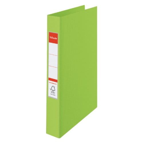 Esselte Vivida 4-Rings Ringband voor 190 A4 Vel - Rugbreedte van 42mm - Groen