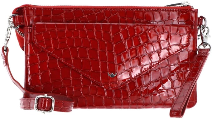 Golden Head Leren polstasje schoudertas Cayenne RFID Protect Mini-Tasche 8216 Kirsche rood