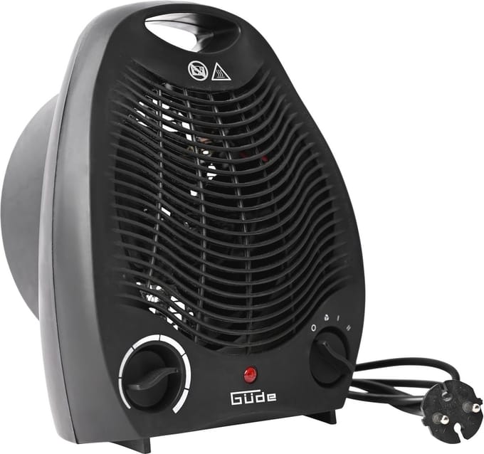 Ventilatorkachel met 2000 W Verwarmingsvermogen en Traploze Thermostaat