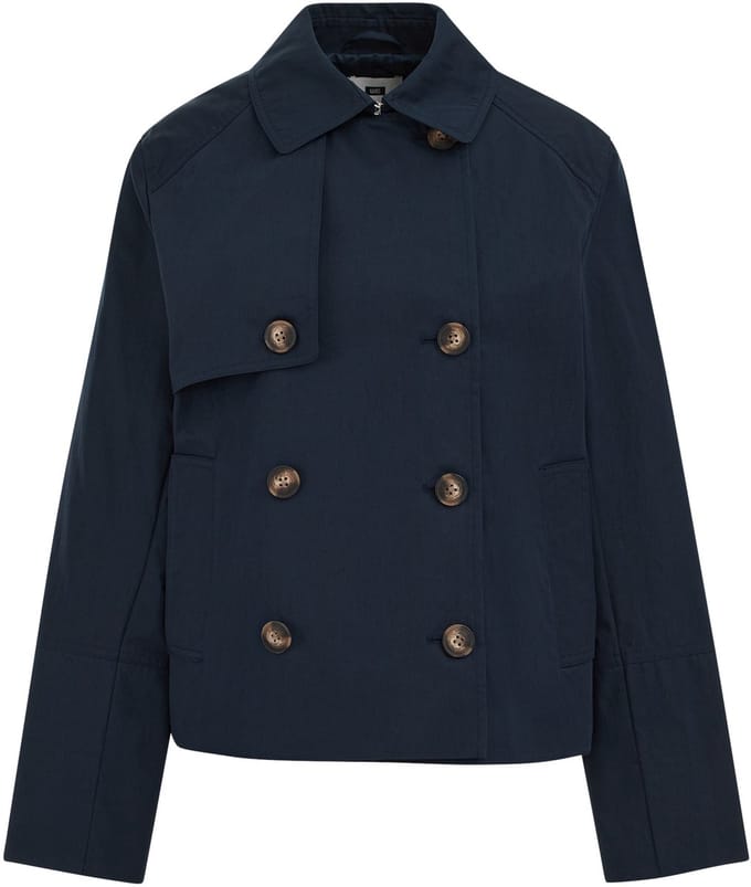 WE Fashion Dames Korte trenchcoat