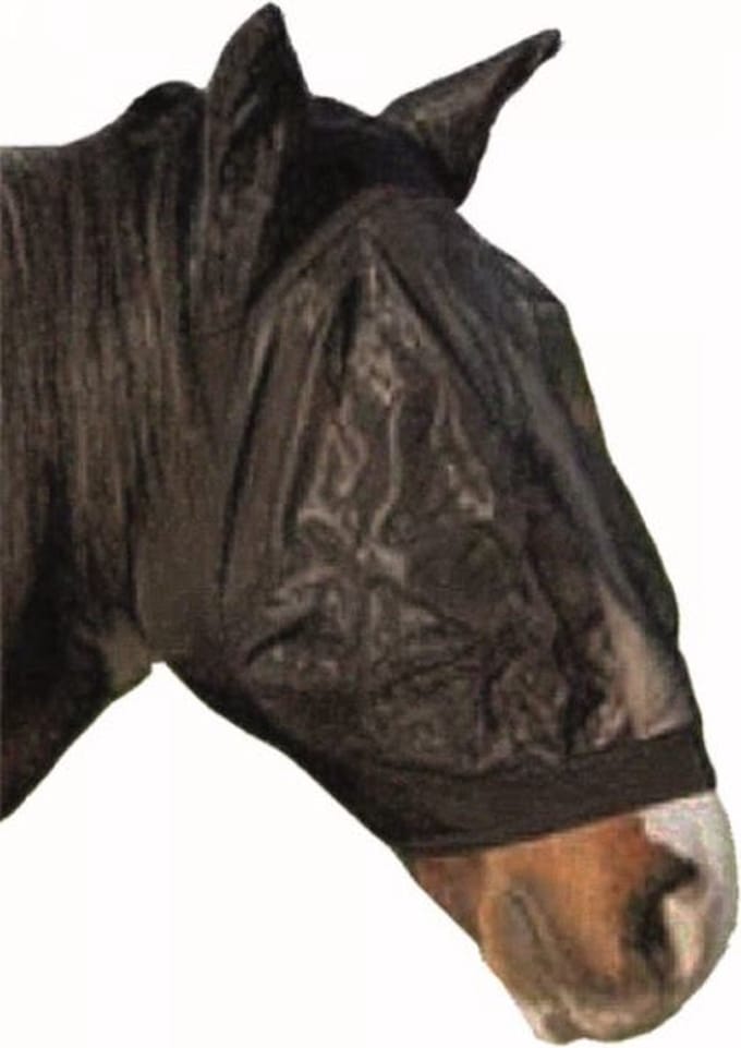 S2g Vliegenmasker Cob Elastisch Lycra Zwart