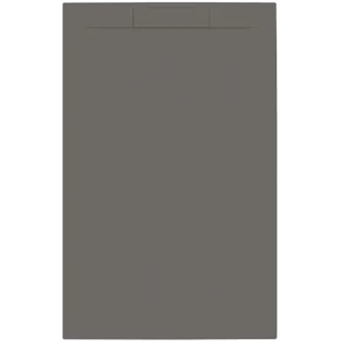Allibert - Douchebak - Luna 140 X 90 Cm - Polybeton - Gun Metal