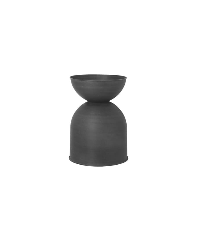 Ferm Living - Hourglass Bloempot - M - zwart