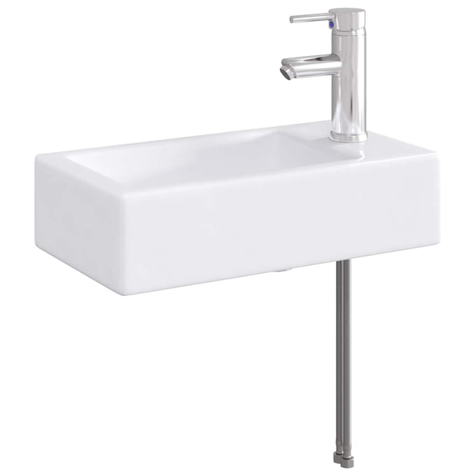 vidaXL - Badkamer - wastafel - met - kraan - en - afvoer - Chroom