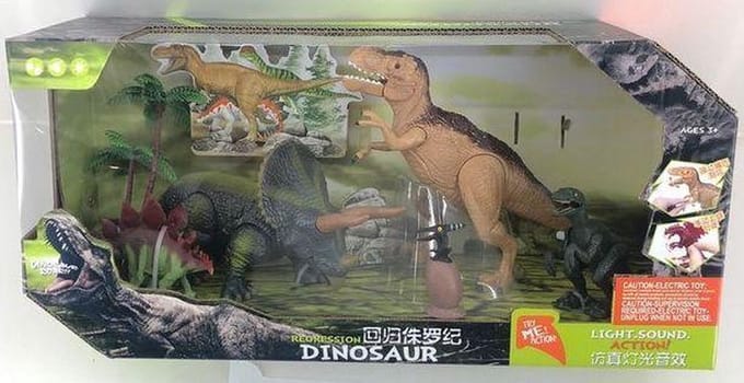 ToySets and Figures Dinosaurer with Light and Sound