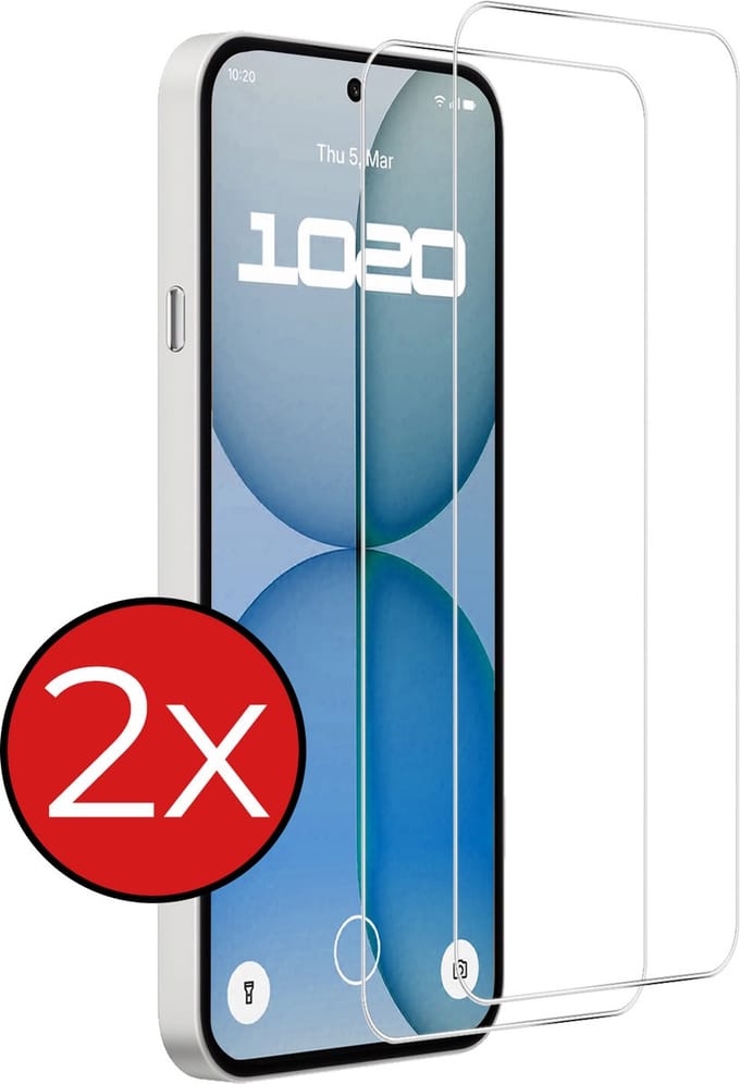 Screenprotector - 2 Stuks - Geschikt voor Nothing Phone (4a) - Extra Sterk - Beschermglas - Gehard Glas - Tempered Glass - Screen Protector