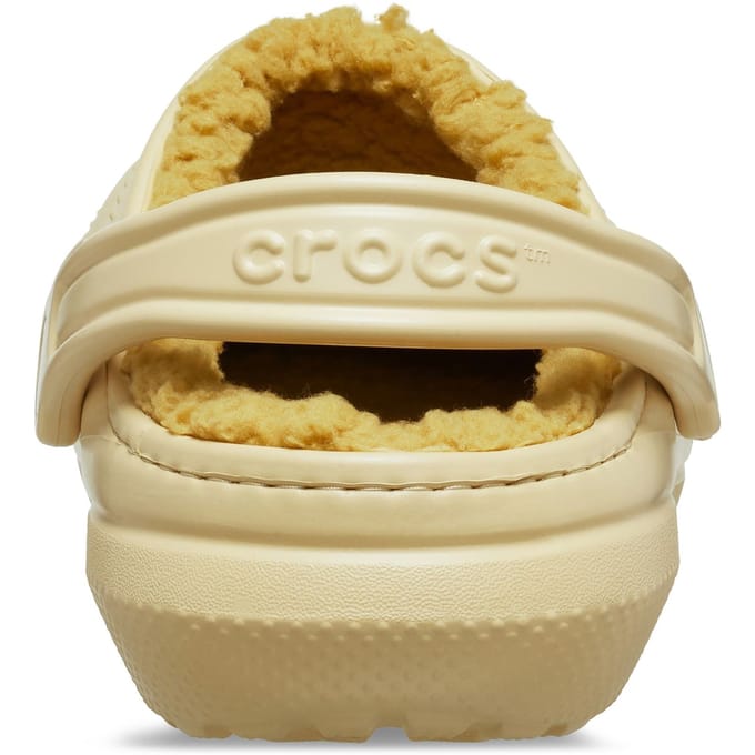 Crocs Classic Gevoerde Thermoplastische Herenslippers in Sesam