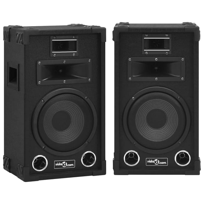 vidaXL Hifi-podiumluidsprekers 2 st passief professioneel 800 W zwart