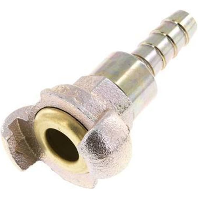 Gietijzer DN 8.5 DIN 3489 Compressor Klauwkoppeling met 13 mm Slangpilaar