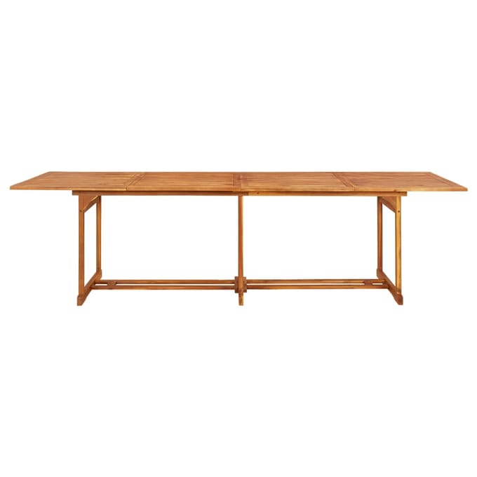 vidaXL - Tuintafel - 280x90x75 - cm - massief - acaciahout