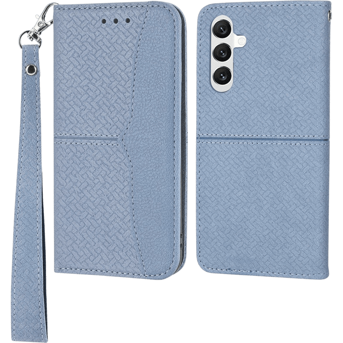Comfycase Samsung Galaxy A25 Zacht Boek Hoesje Blauw