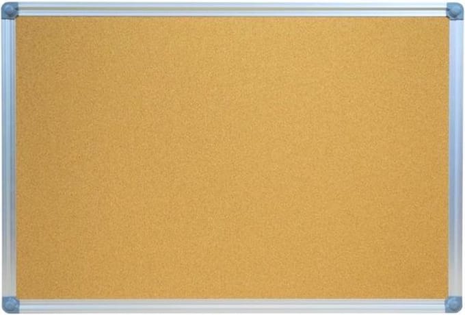 Kurk24 Kurk prikbord - aluminium lijst - 90 x 60cm