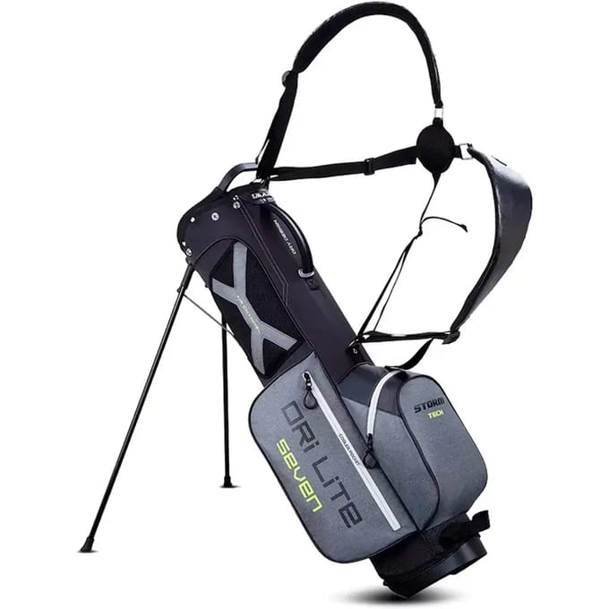 Big Max Dri Lite Seven G - Waterdichte Golftas - Standbag - Zilver Groen