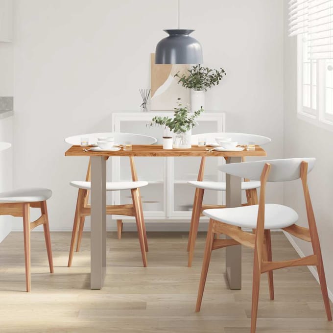 vidaXL - Eettafel - 110x50x76 - cm - massief - acaciahout