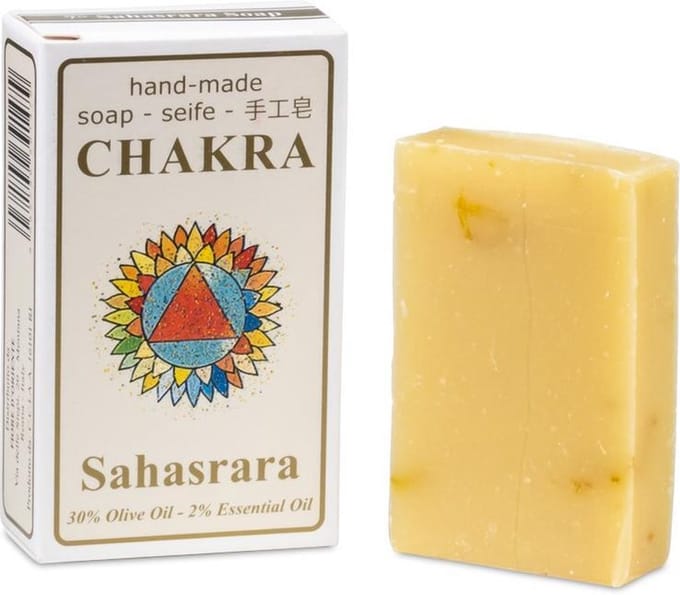 Zeep 7e Chakra Sahasrara, met sinaasappel en Spikenard (Nardus)