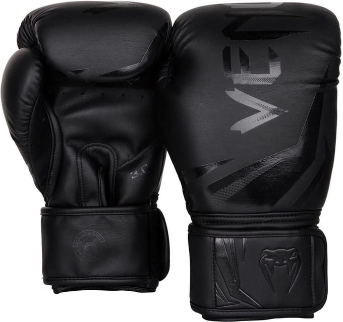 Venum Challenger 3.0 Kickbokshandschoenen - Black/Black - 10 oz