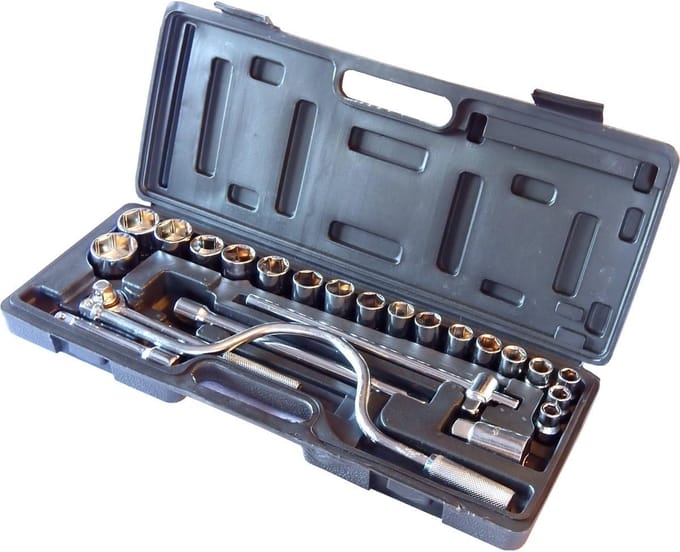 Gereedschapset 1/2 inch Doppenset 10-32mm 24-delig