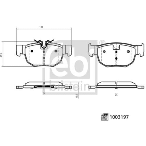 Febi Bilstein Remblokset FEBI 1003197