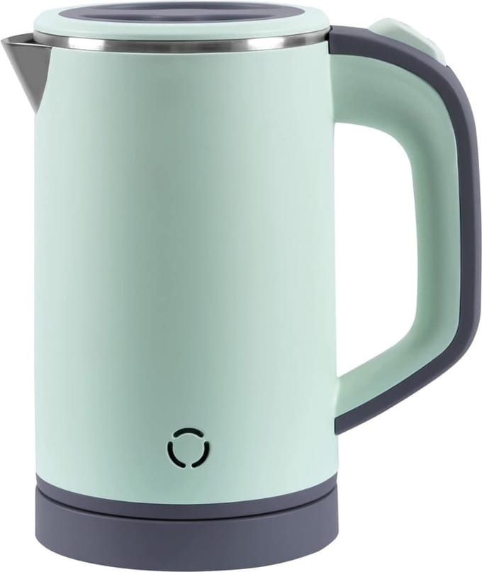 Instant Waterkoker - 800 ml - Klein - 10x19 cm - RVS - Groen